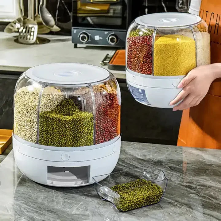 6-Portion Grain Storage